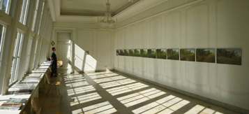 Bertolt Herings Gemäldeserie Ufervegetation im Raum für Pflanzen Kirchberg Jagst